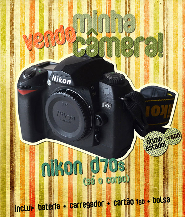 vendo nikon d70s