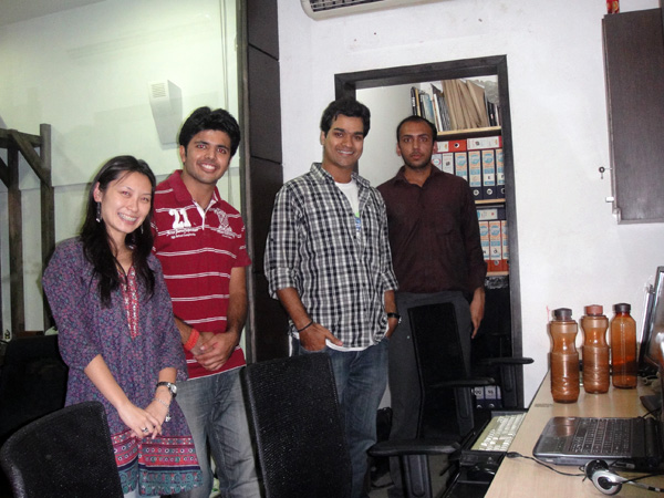 É nóis! Eu, Anirudh, Chirayu e Vivek!